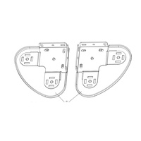 Soporte Doble de 38mm para Persianas Enrollables, Ecológico, de Doble Pared, Material Plástico y Metálico, Tipo Grande, Componente para Persianas, para Sala de Estar