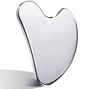 Herramienta Gua Sha en Forma de Corazón de Acero Inoxidable Pulido, Tabla de Masaje para Deportes y Entretenimiento, Directo del Fabricante - Product Image 1