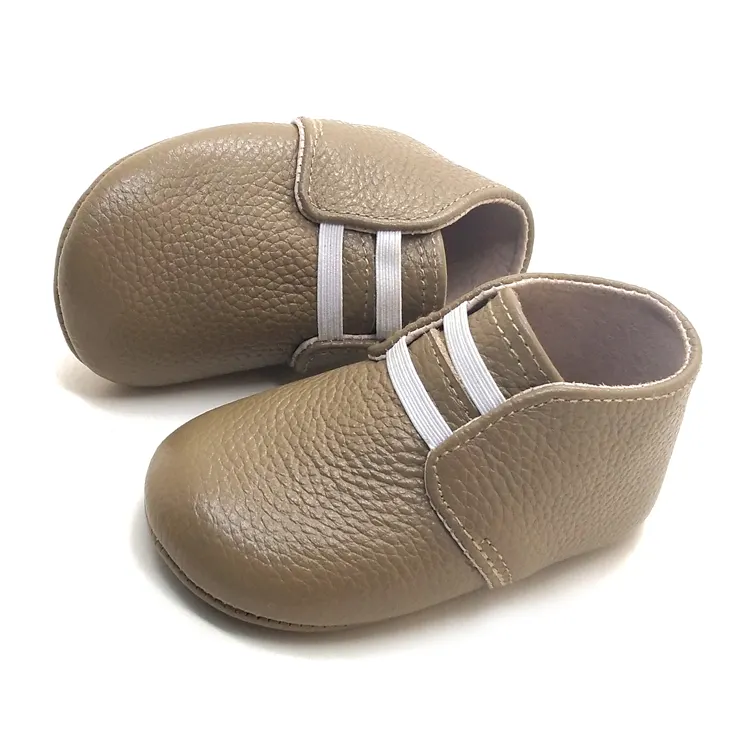 Бутиковая кожаная коричневая обувь для новорожденных детей 0-12 месяцев