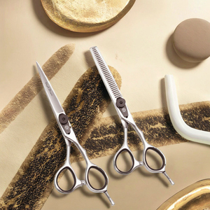 Tijeras de corte de pelo de dragón púrpura de acero inoxidable 5,5 ''6'' de Japón, tijeras de adelgazamiento de estilo, punta afilada para salón de barbería Z9015 - Product Image 3