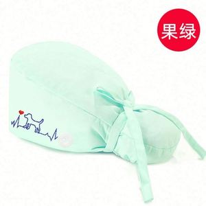 Gorro Médico Moderno de Pelo Largo de Algodón con Sensor de Movimiento, Ajustable, Colores Surtidos, con Botones y Lazos Traseros, Accesorios para Enfermeras - Product Image 5