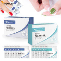 VENALISA Serviettes Non-Tissées Anti-Peluche pour Dégraissant Gel, Dissolvant Vernis à Ongles et Nettoyant Manucure