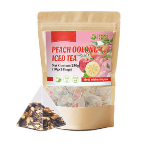 Sachets de thé aux fruits OEM Pêche Oolong – Saveur naturelle de pêche mélangée à un thé Oolong de haute qualité – Thé aux herbes rafraîchissant et sans sucre - Product Image 1