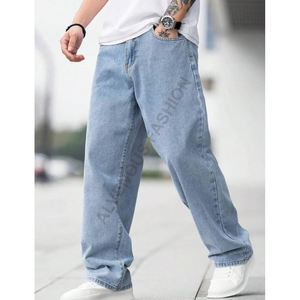 Jeans pour hommes décontractés de haute qualité en gros, coupe droite en denim de coton lavé, automne-hiver - Product Image 4