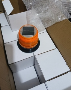LED Solar Light Night Sensor Magnetic Orange Strobe <b>Wireless</b> Emergency <b>Lamp</b> Tractor Truck Vehicle Flashing Beacon - Product Image 6