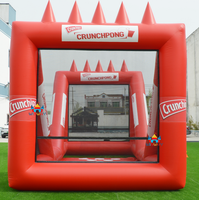 Jeu de Pong Gonflable Commercial Robuste pour Fêtes, Événements de Team Building et Location de Divertissement pour Enfants