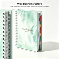 Carnet de notes personnalisé à spirale thermique, couverture rigide, A3/A4, planificateur quotidien et hebdomadaire avec boîte, 2027 2026