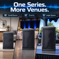 Speaker Profesional Audio 8/10/12/15 Inch Metal Pasif Full-range 180W 8 Tahan Lama untuk Ruang Rapat Kuliah Konser Panggung