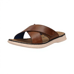 Pantuflas de Hombre Color Marrón, Estilo Mule, Punta Abierta, Cómodas, con Plantilla Extraíble, para Uso Casual en Interiores - Product Image 4
