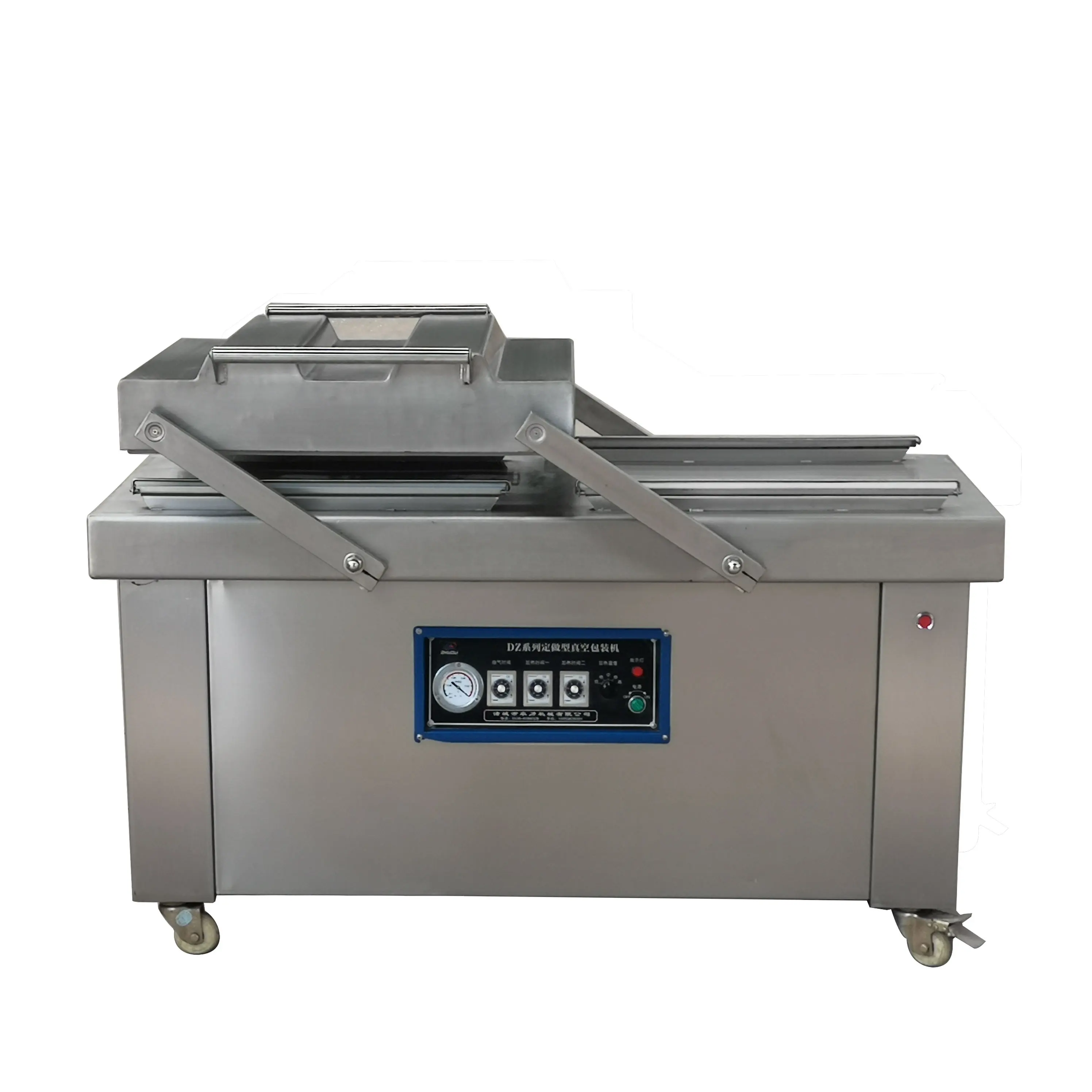 Hot Jual DZ500-2SB Mesin Vacuum Packing Otomatis Double Chamber Semua Stainless Steel Komersial dan Rumah untuk Makanan Sayur