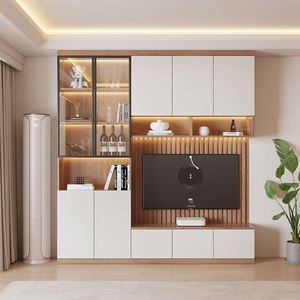 Modern Luxury LED <b>Wood</b> <b>TV</b> Stand for Living Room & Hotel Wall Mount <b>TV</b> Rack Apartment-Friendly Elegant <b>TV</b> <b>Cabinet</b> - Product Image 1