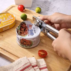 Ouvre-bouteille manuel double fonction pour canettes et bouteilles, outil de cuisine puissant en acier inoxydable, écologique, imprimé en sérigraphie, promotionnel - Product Image 3