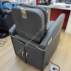 Sillón de Lavado de Cabello Eléctrico para Salón de Belleza KISEN, con Lavabo Oculto y Control de un Solo Toque - Product Image 4