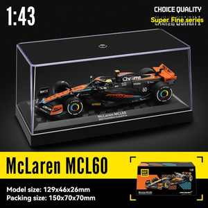 Auto de Modelo de Alta Calidad a Escala <span class=keywords><strong>1</strong></span>:<span class=keywords><strong>43</strong></span> de Aleación <span class=keywords><strong>McLaren</strong></span> MCL60 F1, Ruedas Móviles con Cubierta Antipolvo, Juguetes de Metal - Product Image 6