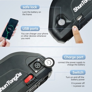 <span class=keywords><strong>Batterie</strong></span> Hailong <span class=keywords><strong>pour</strong></span> vélo électrique 36V 48V 13Ah 21Ah Lithium 3500mAh 18650 30A BMS USB Downtube Pack de batteries <span class=keywords><strong>pour</strong></span> vélo électrique - Product Image 4