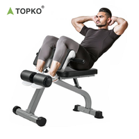 TOPKO US Warehouse Chaise romaine de musculation populaire pour exercice intérieur Banc assis