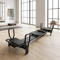 Equipo Comercial de Pilates Evo Reformer de Aluminio - Duradero y Portátil para Estudio y Gimnasio, con Ladder Barrel