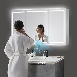 חדר אמבטיה סגסוגת אלומיניום חדר אמבטיה חכם הוביל מואר אנטי ערפל גילוח קיר שקע - Product Image 6