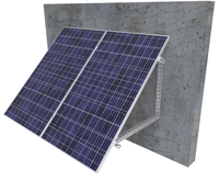 Pv panneau solaire mur façade support de montage système de supports panneau solaire angle réglable système de montage mural