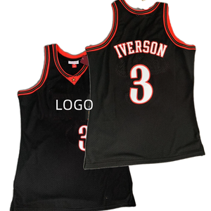 Venta caliente en los EE. UU. Sitio No. 3 Iverson Baloncesto Jersey Adulto Malla Secado rápido Jersey Transfronterizo Venta al por mayor Envío de una pieza - Product Image 1
