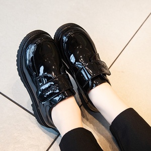 Cheap Pu Leather Boy School Black <strong>Slip</strong> <strong>on</strong> Walking Platform Casual Comfortable Children Dress Shoes - Product Image 6