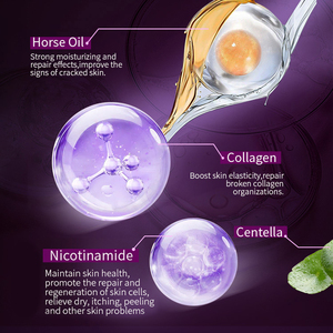 Crema de Aceite de Caballo OEM ODM con Centella, Nicotinamida, <span class=keywords><strong>Vitamina</strong></span> E, Antioxidante, Anti-ultravioleta, Previene la Piel Seca y Agrietada - Product Image 6