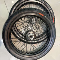 Kit de mise à niveau E-Moto tout-terrain haute performance pour Surron LBX/Talaria MX3/MX4/X3, avec jeu de roues CNC 17 pouces et pneus routiers 70/90 90/80-17