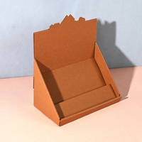 Boîte d'impression personnalisée en carton ondulé FSC écologique et biodégradable, pliable, pour support de cartes de jeu, présentoir de vente au détail