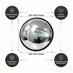 Miroir <span class=keywords><strong>de</strong></span> sécurité convexe <span class=keywords><strong>en</strong></span> acrylique décoratif mural pour mariage, idéal pour la surveillance des angles morts dans les entrepôts, bureaux et magasins (vente <span class=keywords><strong>en</strong></span> gros) - Product Image 2