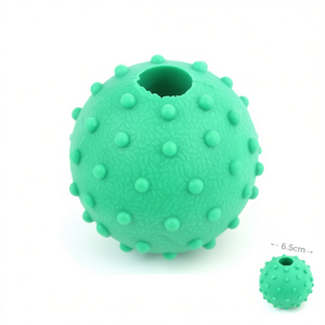 Yommy Spiky Ball With Holes 6.5cm <b>Pet</b> <b>Interactive</b> <b>Toy</b> <b>For</b> Dogs - Product Image 3