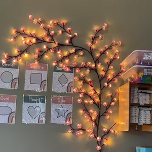 Guirlande lumineuse LED en forme de <span class=keywords><strong>branches</strong></span> d'arbre artificielles, blanc chaud, à faire soi-même, alimentée par USB, pour décoration intérieure de Noël - Vente flash - Product Image 5