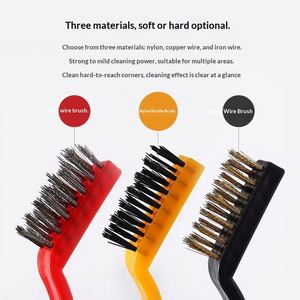 Ensemble de brosses de nettoyage pour cuisinière à gaz et hotte aspirante avec brosse en fil d'acier inoxydable pour l'élimination manuelle des taches dans les coins de la cuisine domestique - Product Image 2
