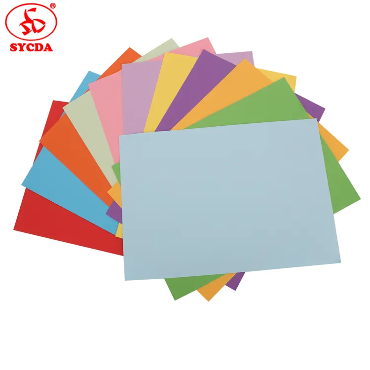 कॉपी कागज रंगीन 70g लेपित woodfree coloful ऑफसेट कागज चीन में किए गए
