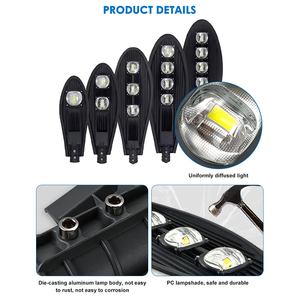 Caja de zapatos de tenis redonda <span class=keywords><strong>Twin</strong></span> Outdoor Ip65 impermeable <span class=keywords><strong>Cobra</strong></span> COB 50W 100W 150W 200W 250W 300W Led Street Light - Product Image 6