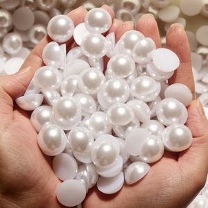 Perles demi-rondes en plastique ABS OLeeya Factory, toutes tailles (2mm-14mm), couleurs vives, dos plat, pour créations DIY faites à la main - Product Image 3