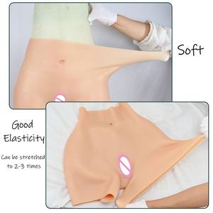 Ensemble de formes mammaires réalistes en <span class=keywords><strong>silicone</strong></span> à col haut, faux <span class=keywords><strong>seins</strong></span> avec pantalon à vagin artificiel pour travestis et cosplay - Product Image 6