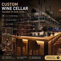 Présentoir à vin flottant en fer métallique mural moderne Refroidisseur suspendu durable pour le stockage des fêtes Durable