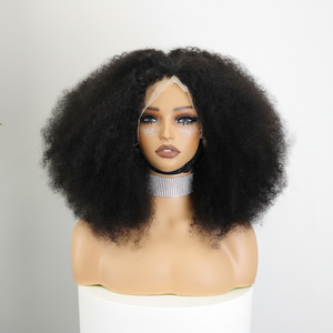 FH 4C <b>Afro</b> kinky Human Hair <b>Wigs</b> 13x4 Lace Frontal Afvo Hair <b>Wigs</b> 12-22inch - Product Image 2
