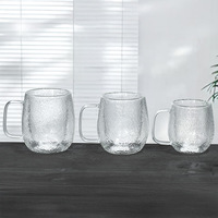 Ensemble de 2 tasses à expresso en verre à double paroi isolées, compatibles lave-vaisselle, technologie Heat Reveal, légères, pour dose simple