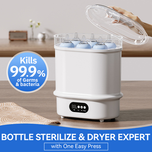 Stérilisateur à vapeur de biberon haute capacité Stérilisateur de biberon portable avec séchage - Product Image 3
