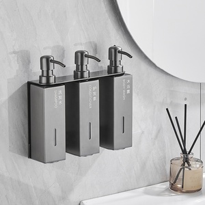 Support mural personnalisé pour distributeur de gel douche, shampoing, après-shampoing et <span class=keywords><strong>savon</strong></span> liquide avec fenêtre visible pour hôtels - Product Image 2