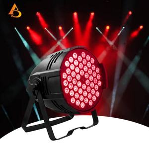 Luces de haz DMX512 RGB 3 en 1 de 3W, 54 unidades, profesionales, al por mayor, con ángulo de haz de 45 grados, clasificación IP33, para iluminación de escenarios - Product Image 1