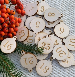 Mới lạ cá nhân <span class=keywords><strong>Advent</strong></span> lịch với tên 24 túi dây và clothespins <span class=keywords><strong>Advent</strong></span> lịch Kit - Product Image 3