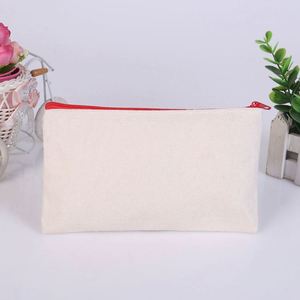 Bolsas de Aseo Ecológicas al por Mayor de Gran Capacidad, Bolsa de Maquillaje de Lona Personalizada para Viaje, Bolsa de Cosméticos de Algodón con Cierre de Lona - Product Image 2
