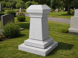 Obelisco de granito blanco, monumento, proveedor profesional de lápidas en China, a la venta, gran pilar conmemorativo de granito gris. - Product Image 1