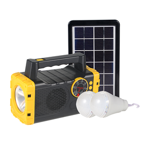 Kit solaire professionnel portable de camping avec chargeur de panneau solaire lumière radio boîte de réseau système d'énergie de stockage à domicile - Product Image 1