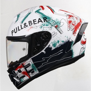 Casco Integrale da Moto da Corsa in ABS Certificato DOT CE, Fornitura Speciale Transfrontaliera, Equipaggiamento Protettivo per Moto - Product Image 1