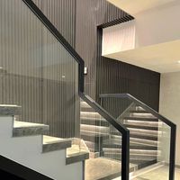 Décoration murale avec panneaux muraux rainurés, panneaux muraux en WPC imperméables, panneaux muraux décoratifs pour l'intérieur, panneaux de plafond