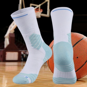 Custom Performance Basketball <b>Socks</b> - High Quality <b>Thick</b> Crew Sports <b>Socks</b> for Men with Anti-Bacterial Sweat Control - Product Image 2
