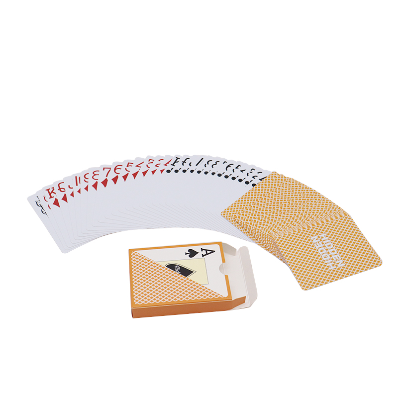 Plastic Poker Waterproof Playing Cards Gold Plated Creative Gift Durable Poker Card Custom Logo